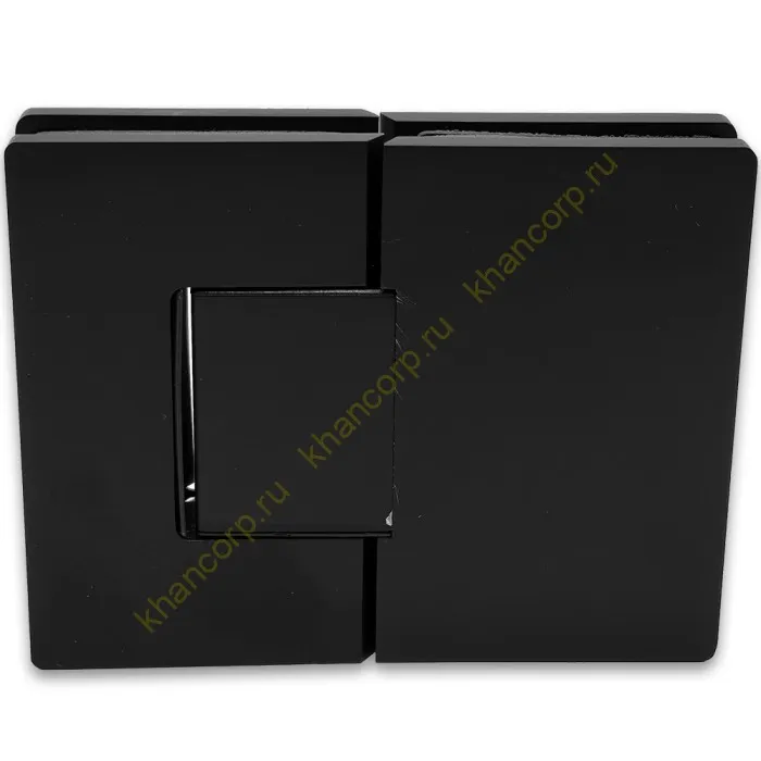 Петля Афина FDP-132 стекло-стекло 180˚, латунь/черный