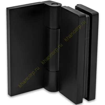 Петля Гера FDP-122 стена-стекло 90˚ открывание внутрь, латунь/черный