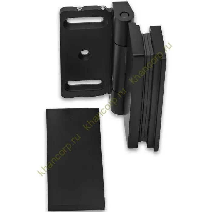 Петля Гера FDP-122 стена-стекло 90˚ открывание внутрь, латунь/черный