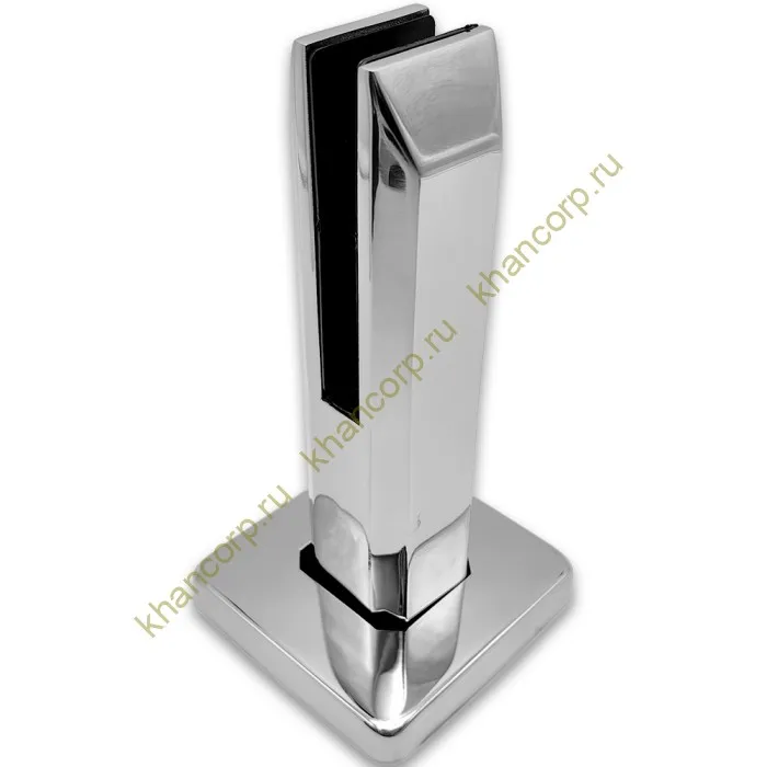 Стойка FOS-03 для стекла напольная 95х200 мм без сверления, нержавейка/полированный