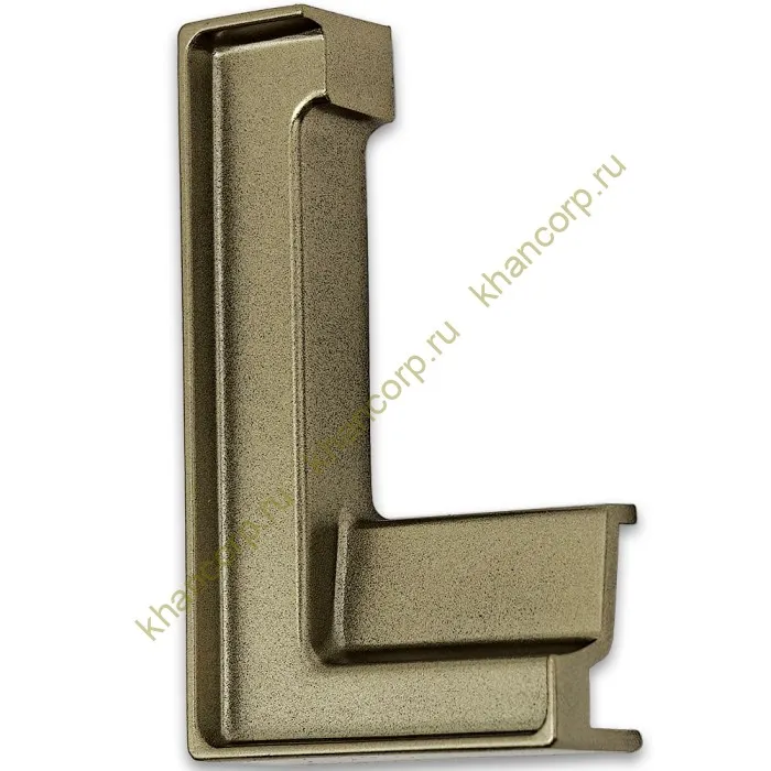 Заглушка FDPA-431L ЛЕВАЯ угловая для порога FDPA-43.15, ПВХ/бронза