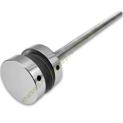 Стеклодержатель FKK-46, 10х10 мм Ø40 мм М10 для стекла, нержавейка/полированный