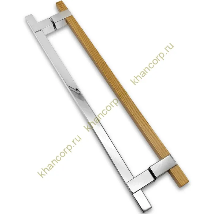 Ручка для сауны FDR-172, 20х450х550 мм, нержавейка/дерево/полированный