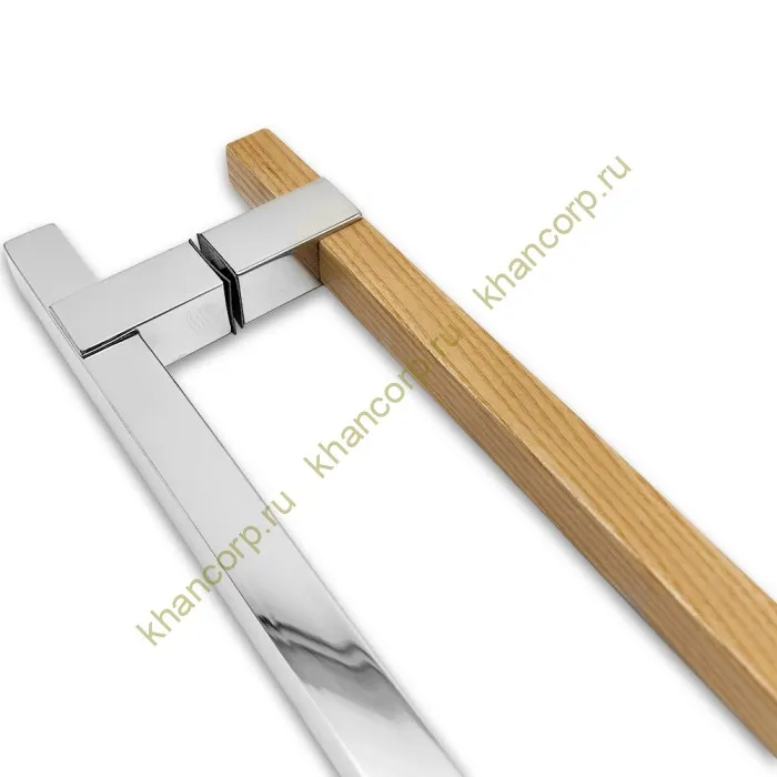 Ручка для сауны FDR-172, 20х450х550 мм, нержавейка/дерево/полированный