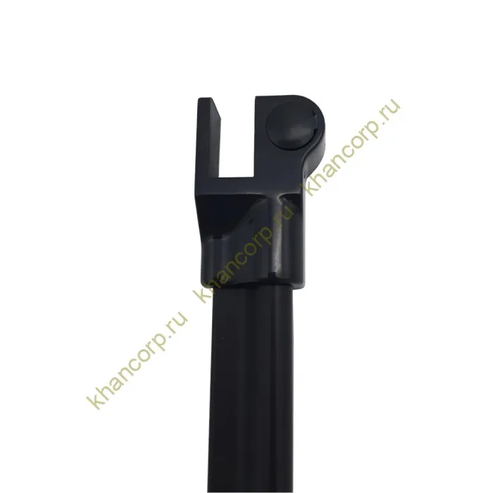 Коннектор прямой FDPA-400 стекло-порог (2 шт. левый+правый), ПВХ/черный