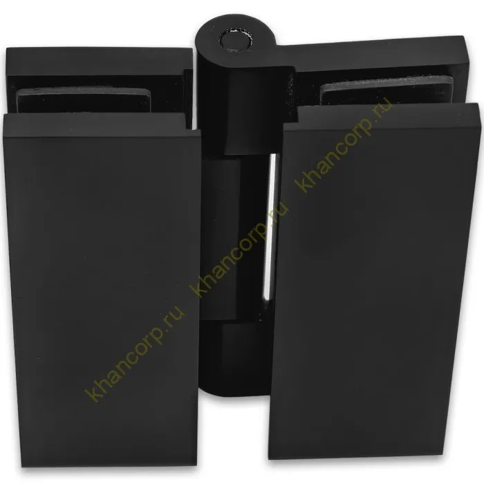 Петля Гера FDP-121 стекло-стекло 180˚, латунь/черный