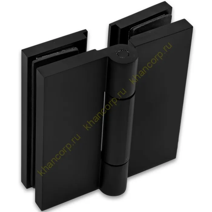 Петля Гера FDP-121 стекло-стекло 180˚, латунь/черный