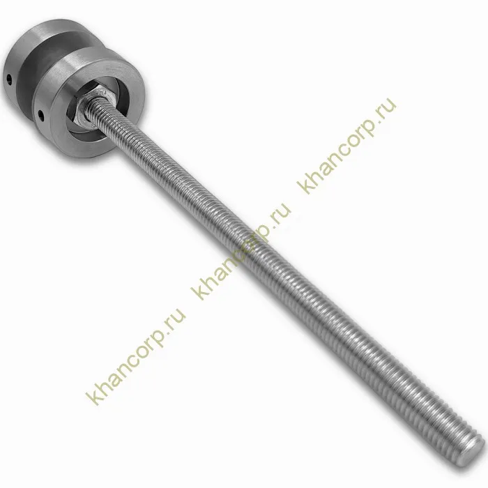 Стеклодержатель FKK-46, 10х10 мм Ø40 мм М10 для стекла, нержавейка/матовый