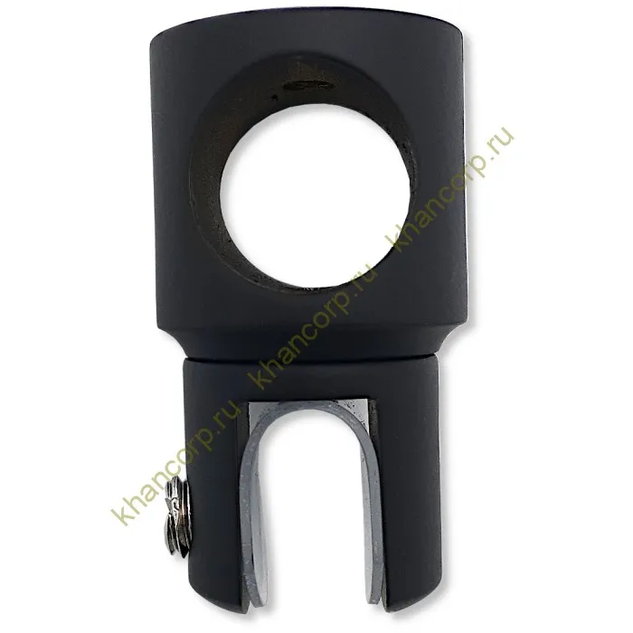 Держатель стекла FDC-11 трубы 19 сквозной 0°-360°, латунь/черный