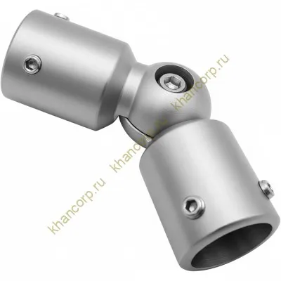 Соединитель FDC-13 трубы 19 90°-180°, латунь/матовый