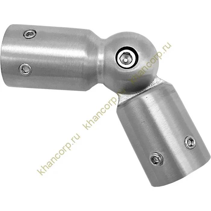 Соединитель FDC-13 трубы 19 90°-180°, латунь/матовый