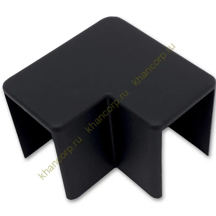 Уголок FDPA-513 стыковочный FDPA-513, 19х13х2 мм для опорного профиля, пластик/черный