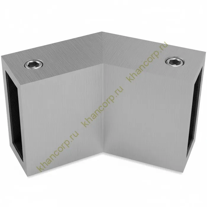 Соединитель FDC-36 трубы 30х10 вертикальный 135°, нержавейка/матовый