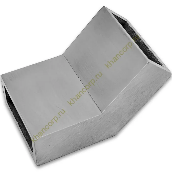 Соединитель FDC-36 трубы 30х10 вертикальный 135°, нержавейка/матовый