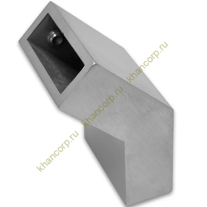 Соединитель FDC-36 трубы 30х10 вертикальный 135°, нержавейка/матовый