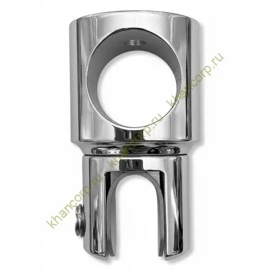 Держатель стекла FDC-11 трубы 19 сквозной 0°-360°, латунь/хром