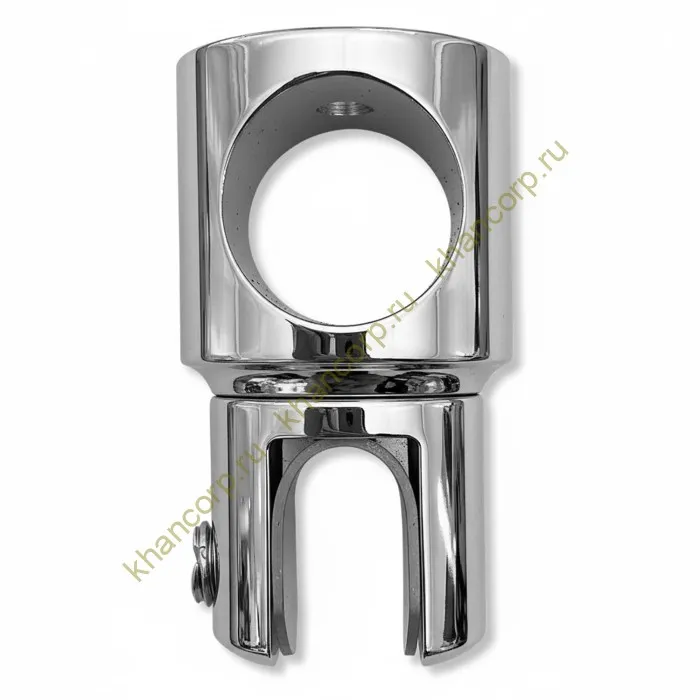 Держатель стекла FDC-11 трубы 19 сквозной 0°-360°, латунь/хром