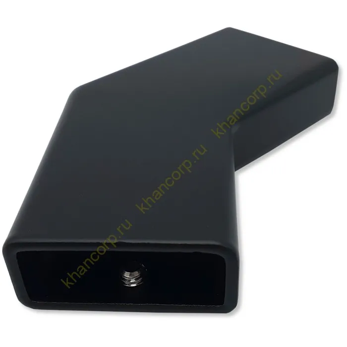 Соединитель FDC-39 трубы 30х10 угловой 135° горизонтальный, нержавейка/черный