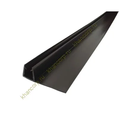 Уплотнитель ПРЕМИУМ F-образный черный 2.2 м, ус 16 мм. под стекло 8 мм FDPP-407.8