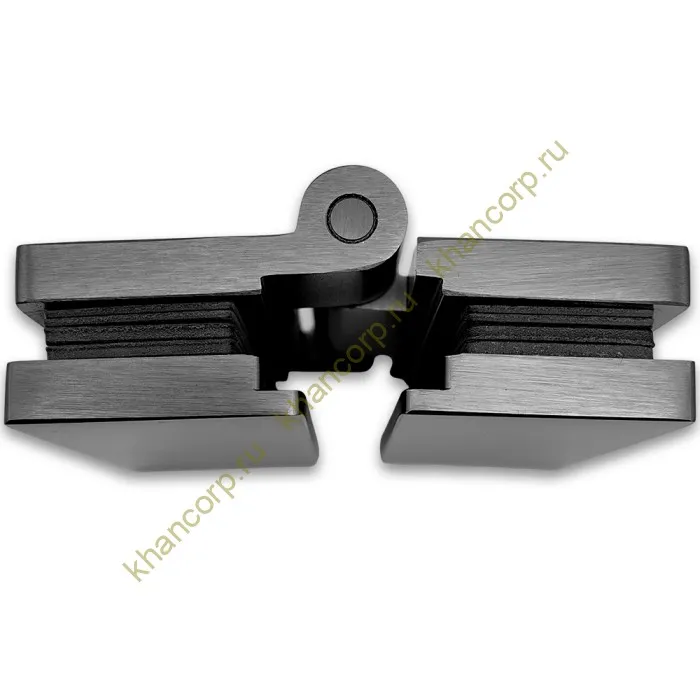 Петля Гера FDP-121 (гармошка) стекло-стекло 180˚, латунь/оружейная сталь