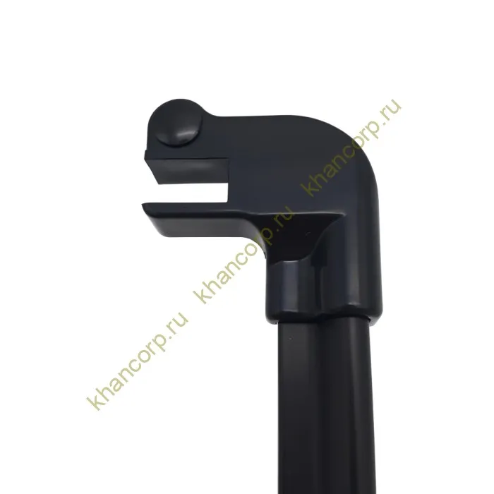 Коннектор угловой FDPA-401 стекло-порог (2 шт. левый+правый), ПВХ/черный