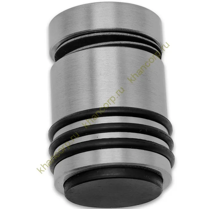 Ручка кноб Йота FDR-142 с резиновым торцом (односторонняя), алюминий/матовый