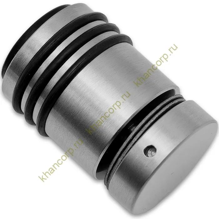 Ручка кноб Йота FDR-142 с резиновым торцом (односторонняя), алюминий/матовый