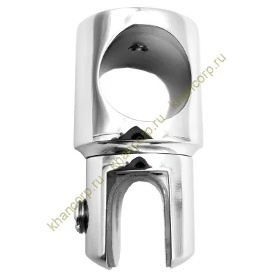 Держатель стекла FDC-11 трубы 19 сквозной 0°-360°, цинк/хром