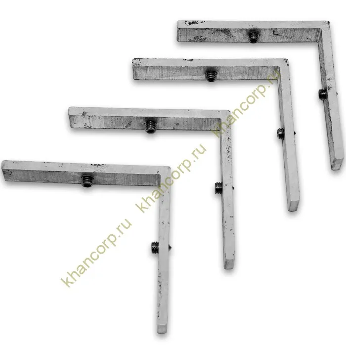 Крепление FDM-60-61 для дверных коробок (комплект 4 шт), алюминий/анодированный