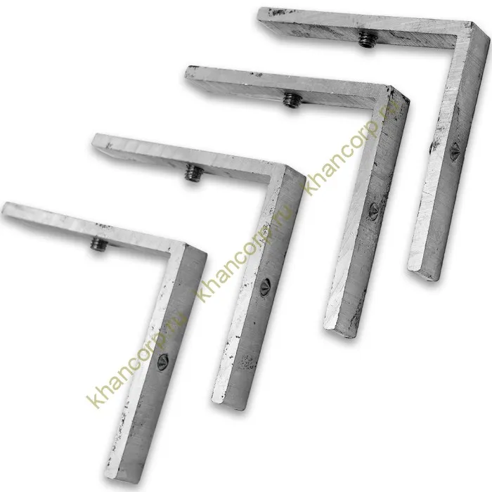 Крепление FDM-60-61 для дверных коробок (комплект 4 шт), алюминий/анодированный