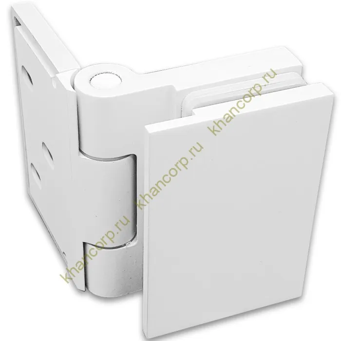 Петля Майя FDP-172 стена-стекло 90˚ открывание внутрь, латунь/белый