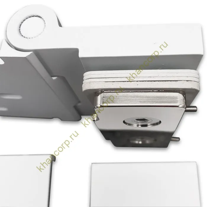 Петля Майя FDP-172 стена-стекло 90˚ открывание внутрь, латунь/белый