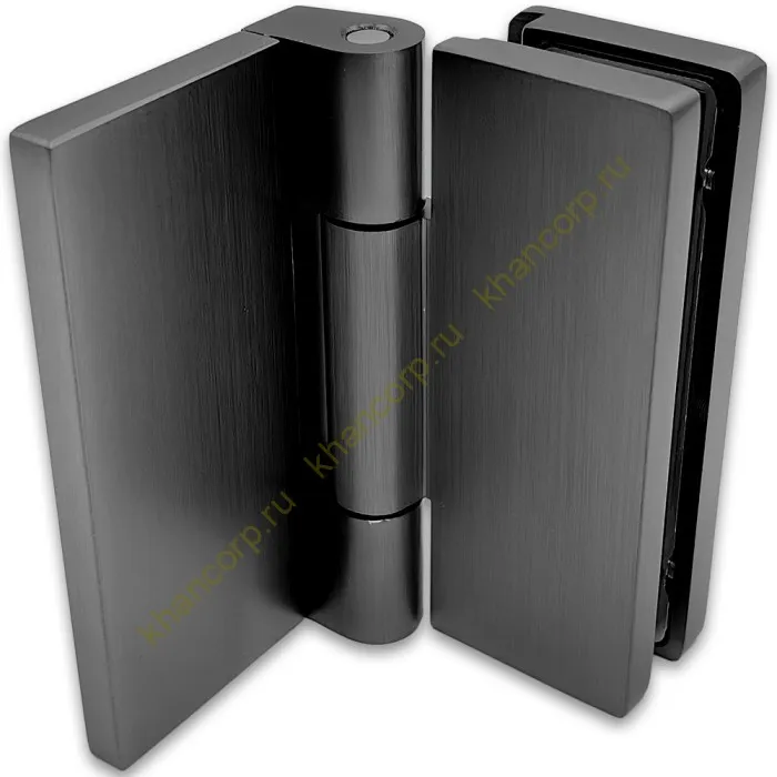 Петля Гера FDP-122 стена-стекло 90˚ открывание внутрь, латунь/оружейная сталь