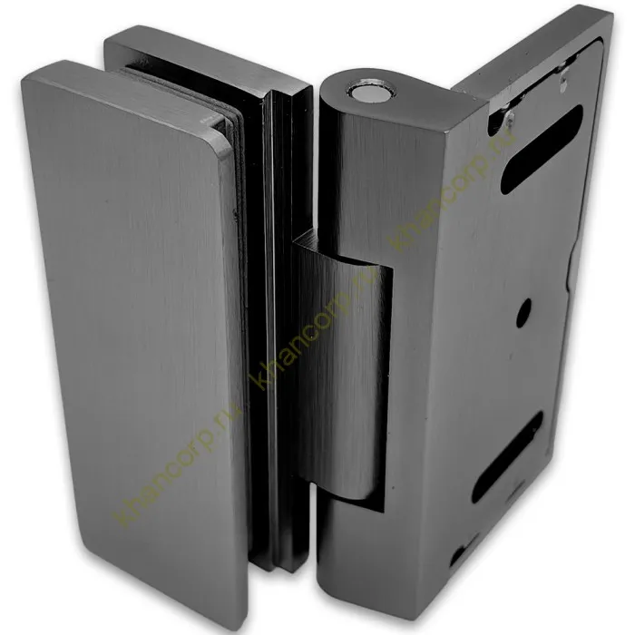 Петля Гера FDP-122 стена-стекло 90˚ открывание внутрь, латунь/оружейная сталь