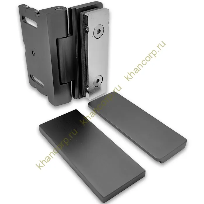 Петля Гера FDP-122 стена-стекло 90˚ открывание внутрь, латунь/оружейная сталь