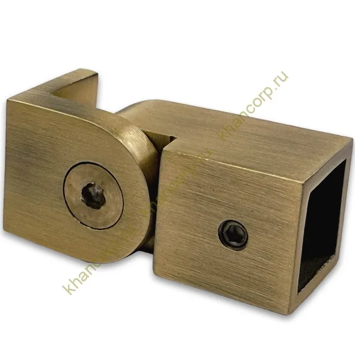 Крепление FDC-51 трубы 15х15 к стене 0°-180°, нержавейка/бронза