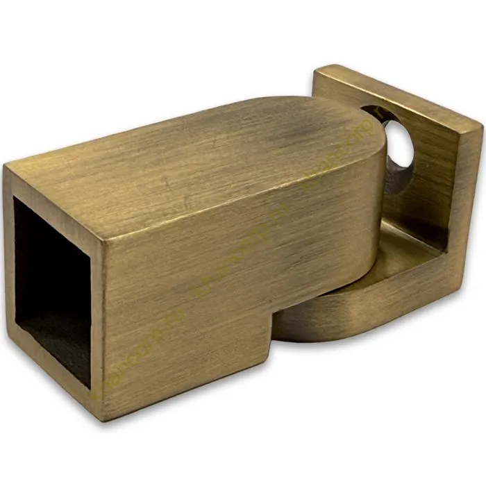 Крепление FDC-51 трубы 15х15 к стене 0°-180°, нержавейка/бронза