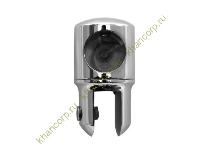 Держатель стекла FDC-12 трубы 19 торцевой 0°-360°, латунь/хром