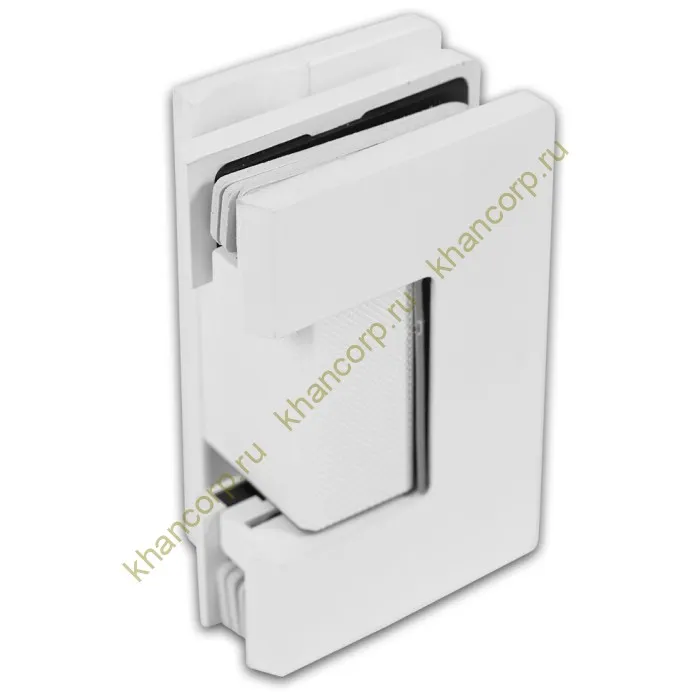 Петля Афина FDP-130 стена-стекло с боковым креплением, латунь/белый