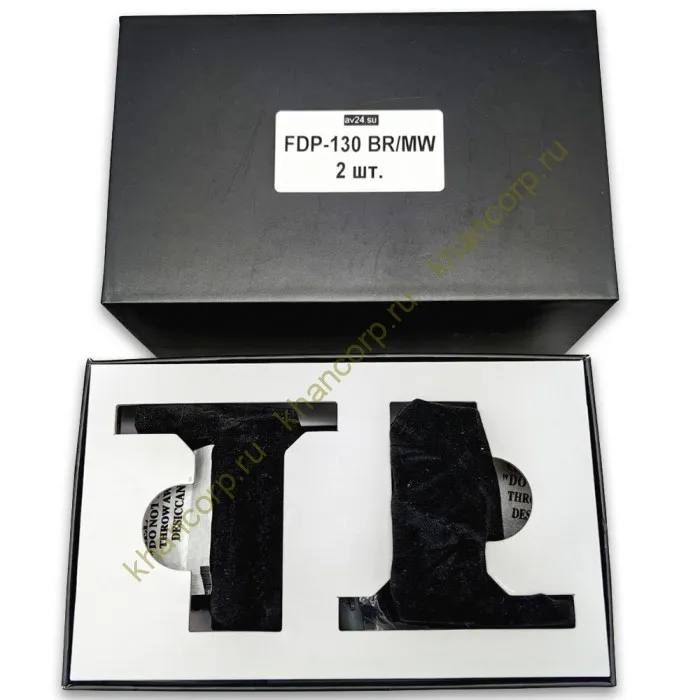 Петля Афина FDP-130 стена-стекло с боковым креплением, латунь/белый