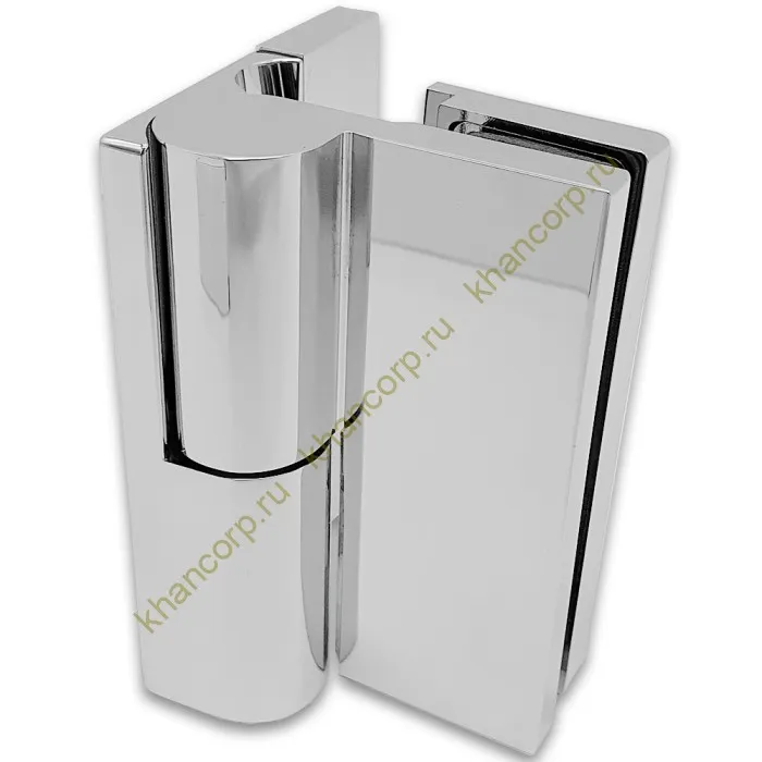 Петля Омега ω FDP-105L стена-стекло 90˚ Левая, латунь/хром