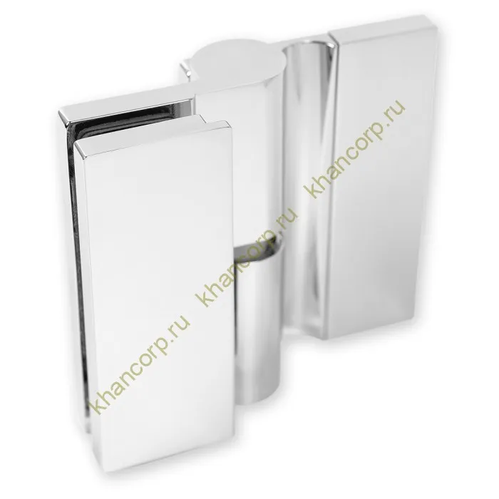 Петля Омега ω FDP-105L стена-стекло 90˚ Левая, латунь/хром