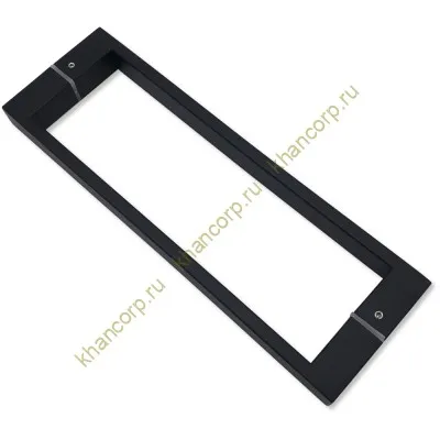 Ручка скоба FDR-88, 25х10х300х1.0 мм, нержавейка/черный