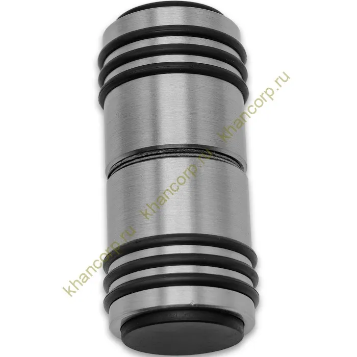 Ручка кноб Йота FDR-143 с двумя резиновыми торцами, алюминий/матовый