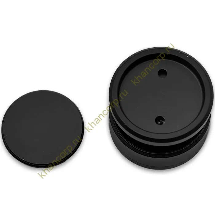 Точечное крепление FKK-31 с крышкой 12-18 мм без зенковки O35 мм рег.для стекла 10-12 мм, нержавейка/черный