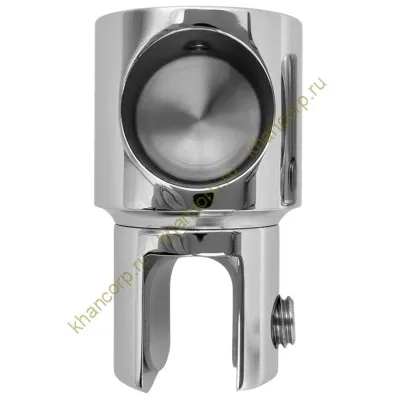 Держатель стекла FDC-12 трубы 19 торцевой 0°-360°, цинк/хром