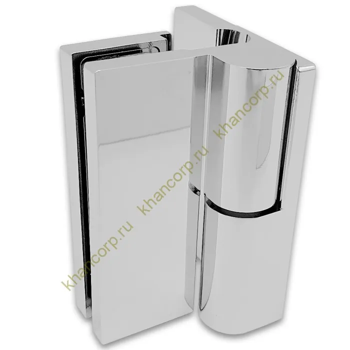 Петля Омега ω FDP-105R стена-стекло 90˚ правая, латунь/хром