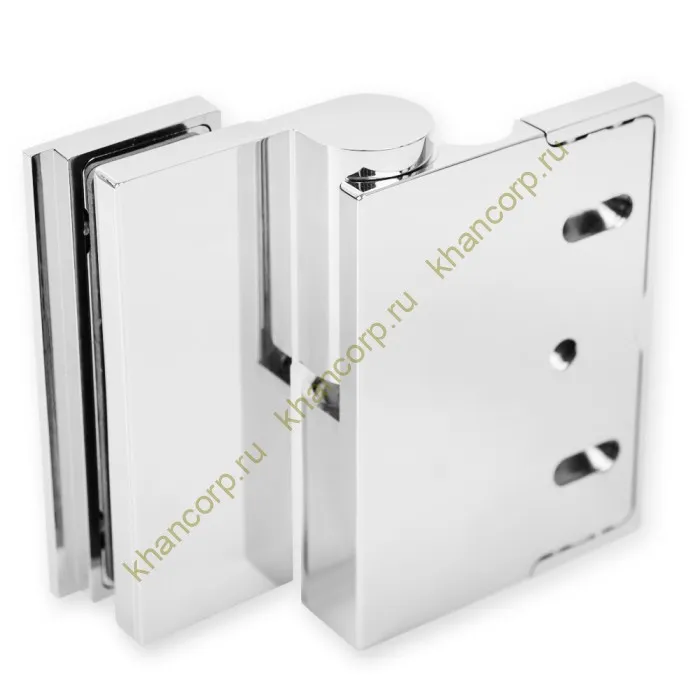 Петля Омега ω FDP-105R стена-стекло 90˚ правая, латунь/хром