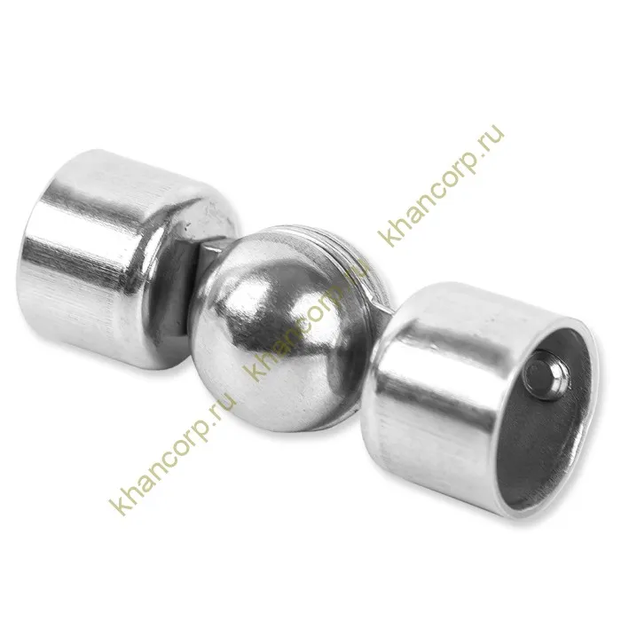 Поворот шаровой FOP-245 для трубы Ø16 мм внешний, нержавейка/полированный