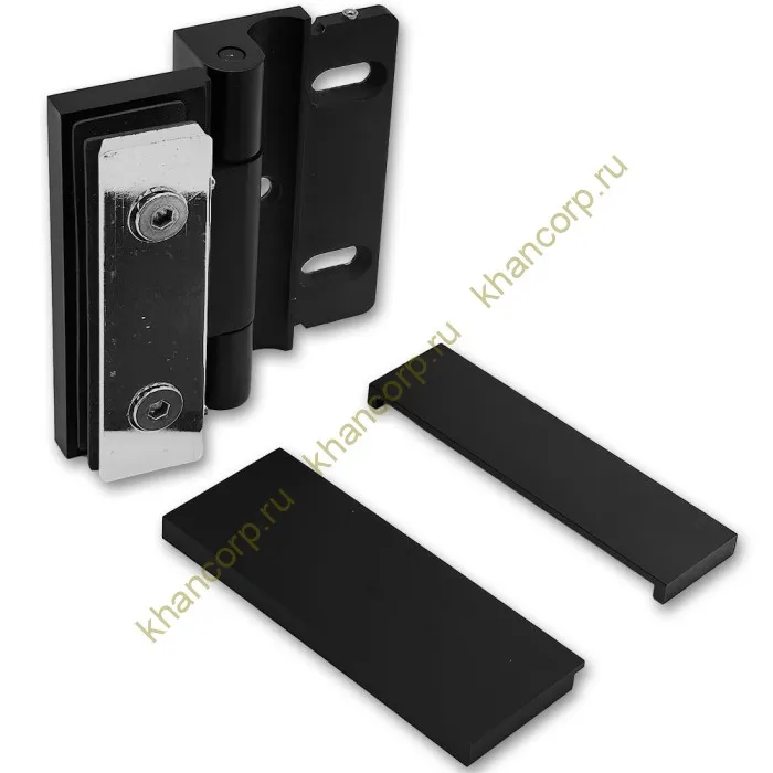 Петля Гера FDP-120 стена-стекло 90˚ открывание наружу, латунь/черный